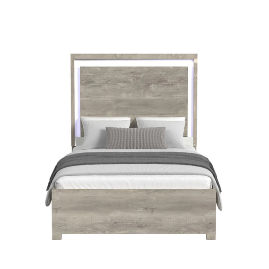 San Matteo - Queen Bed With LED - Gray