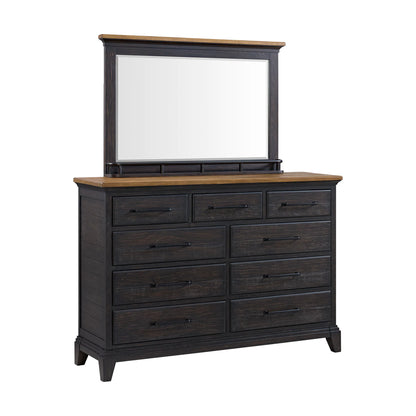 Montrose - Dresser And Mirror Set - Espresso & Brown