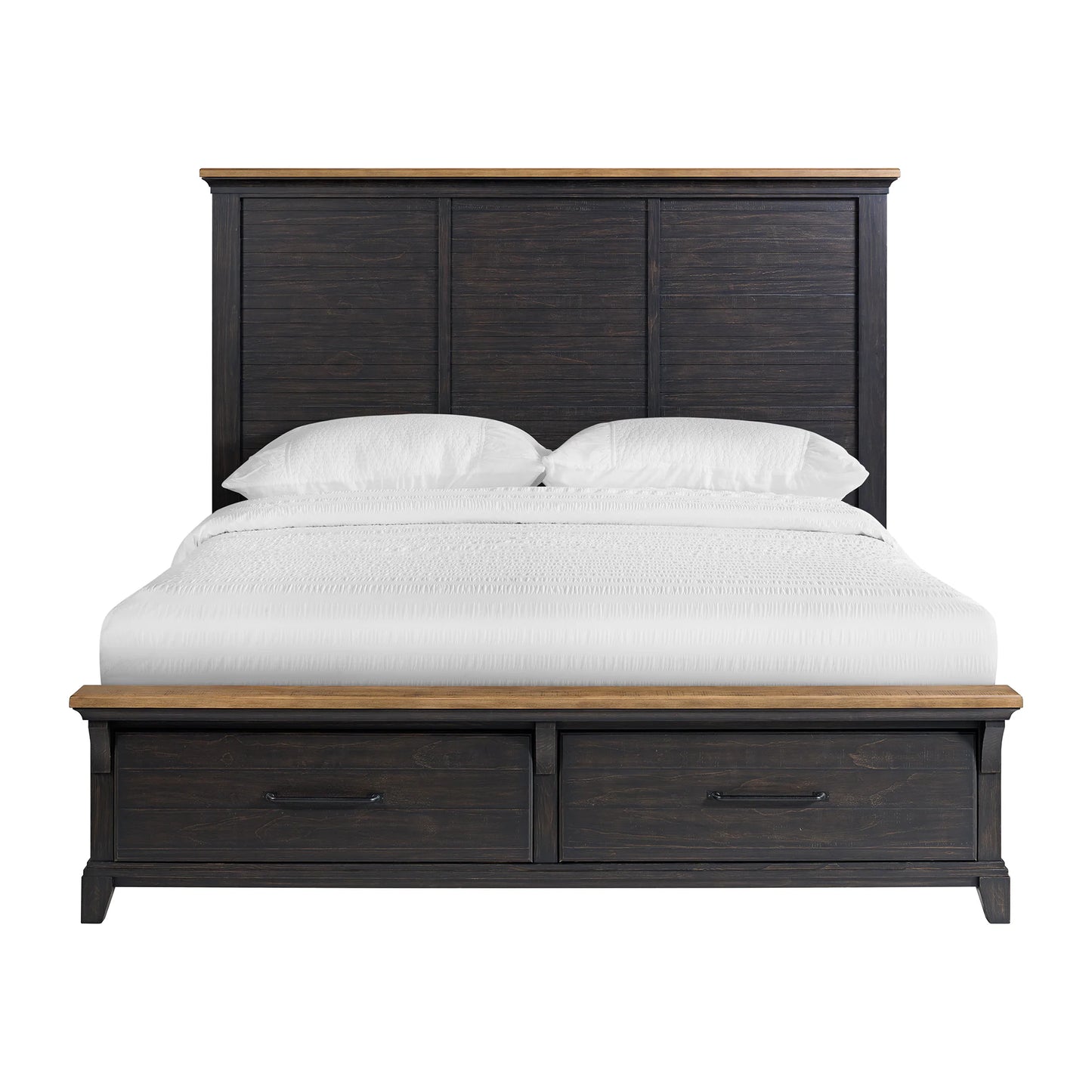 Montrose - King Storage Bed - Espresso & Brown