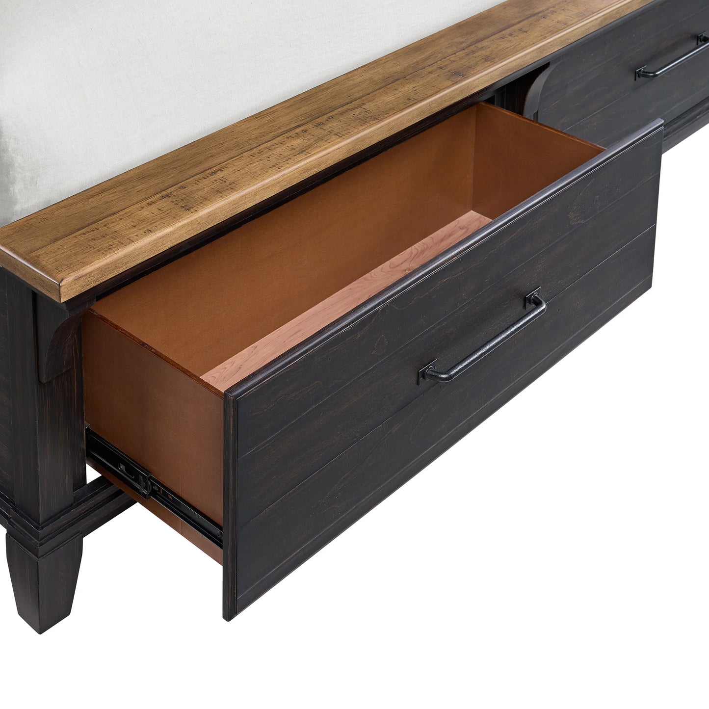Montrose - King Storage Bed - Espresso & Brown