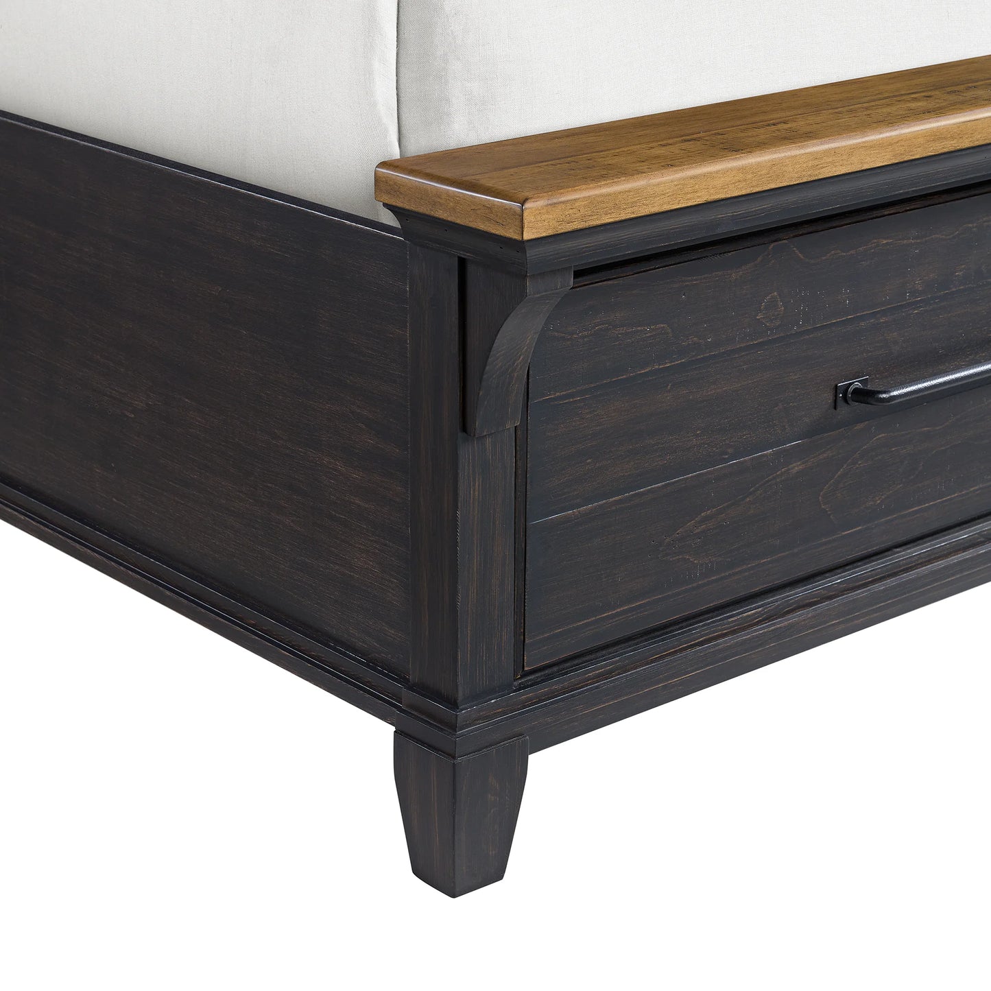 Montrose - King Storage Bed - Espresso & Brown