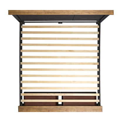 Montrose - King Storage Bed - Espresso & Brown