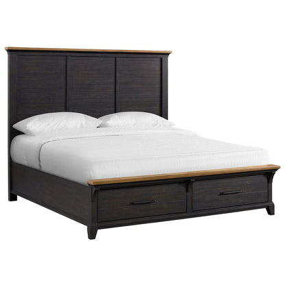 Montrose - King Storage Bed - Espresso & Brown