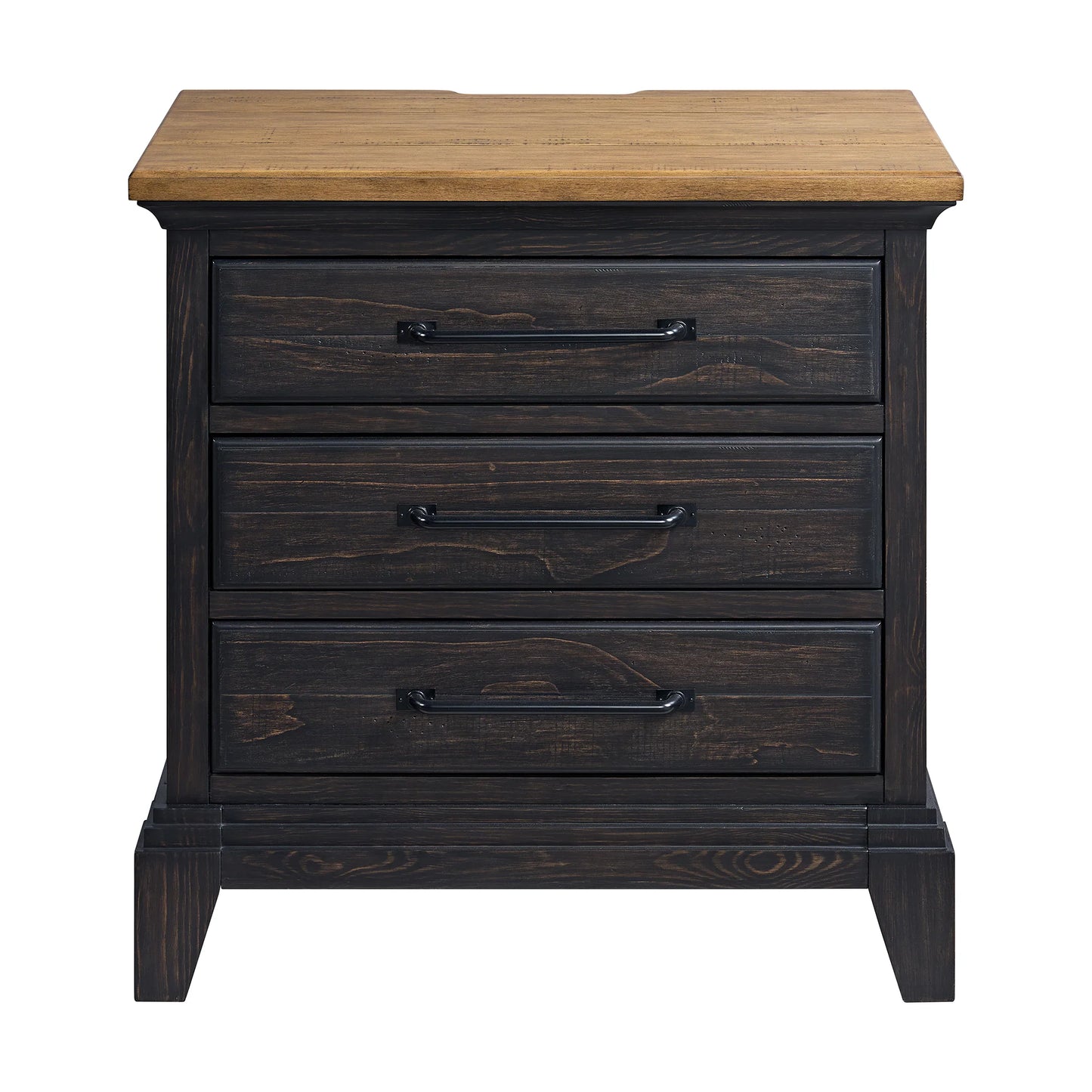 Montrose - Nightstand With Charger & Sensor Light - Espresso & Brown