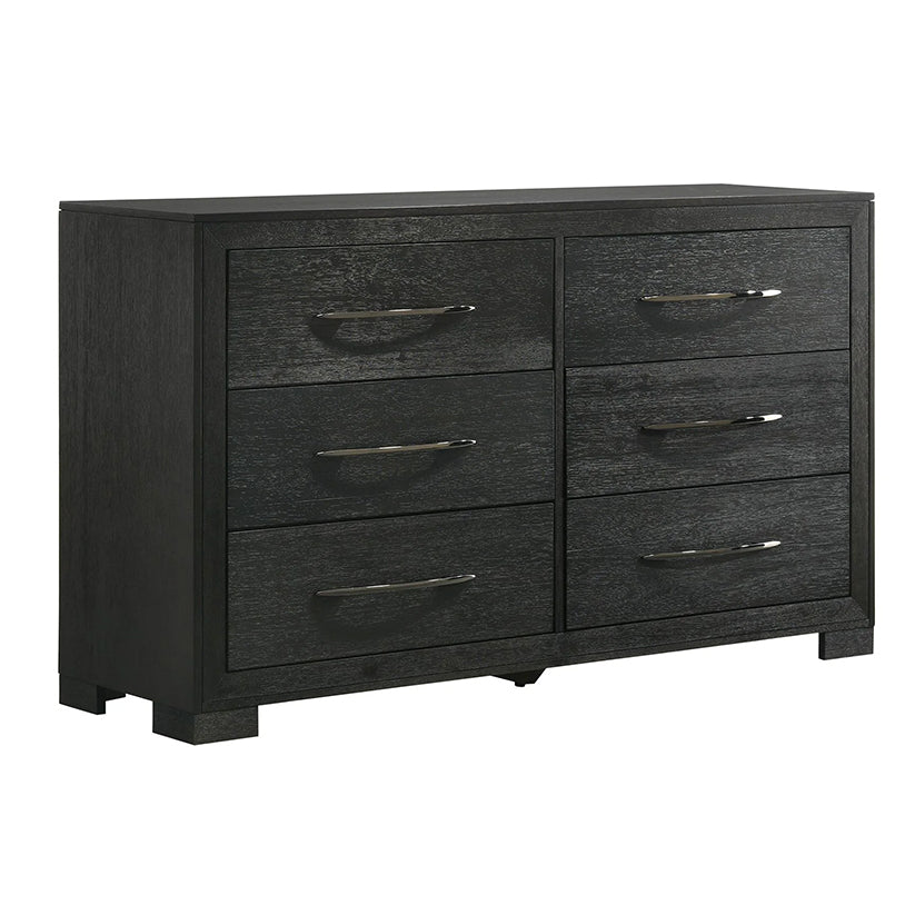 Allan - 6-Drawer Dresser - Black