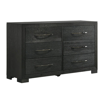 Allan - 6-Drawer Dresser - Black