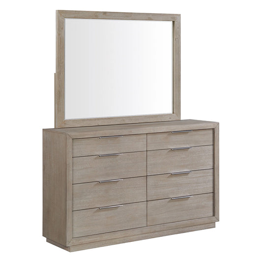 Arcadia - Dresser & Mirror Set - Gray
