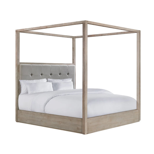 Arcadia - King Canopy Bed - Gray