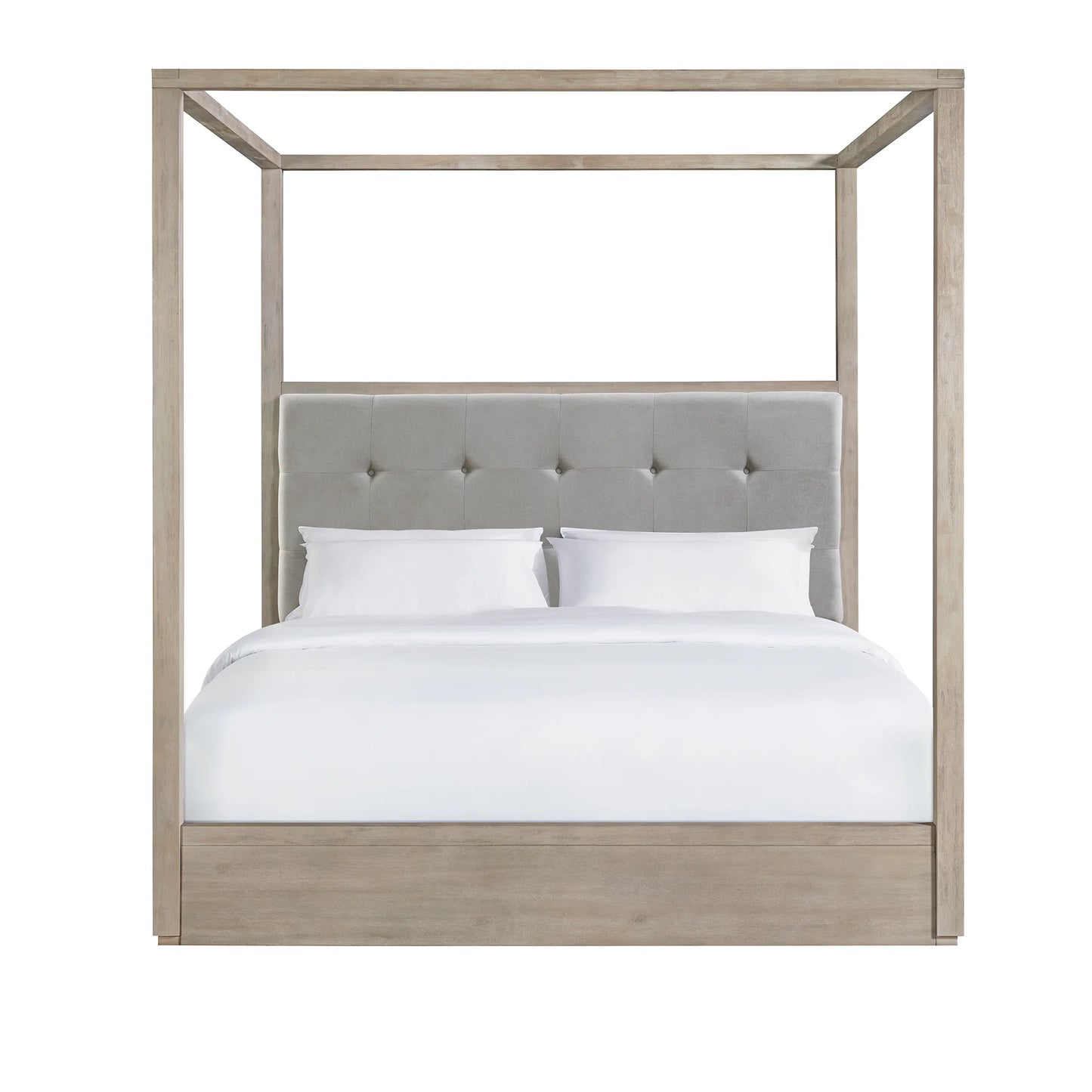 Arcadia - King Canopy Bed - Gray
