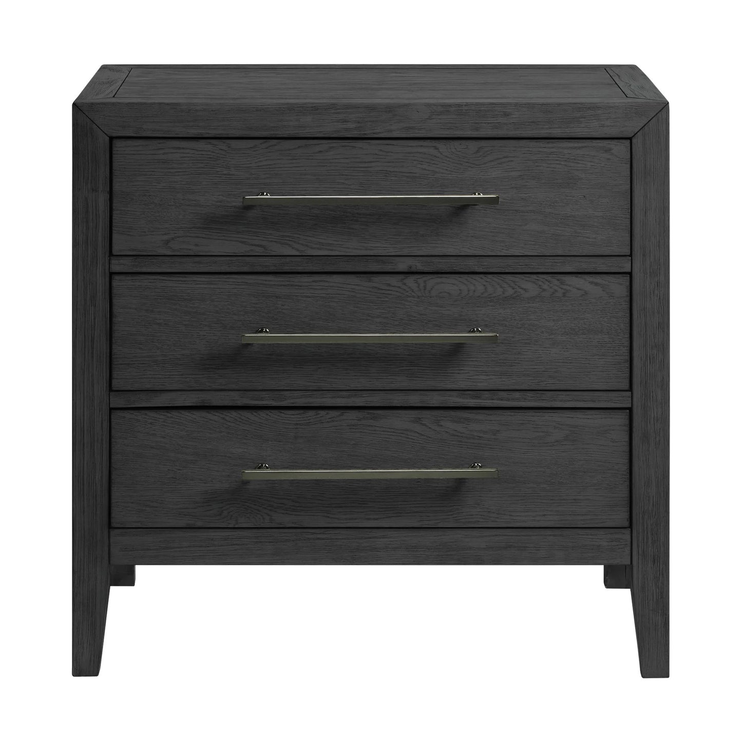 Versailles Contemporary - 3-Drawer Nightstand - Black