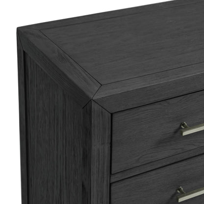 Versailles Contemporary - 3-Drawer Nightstand - Black