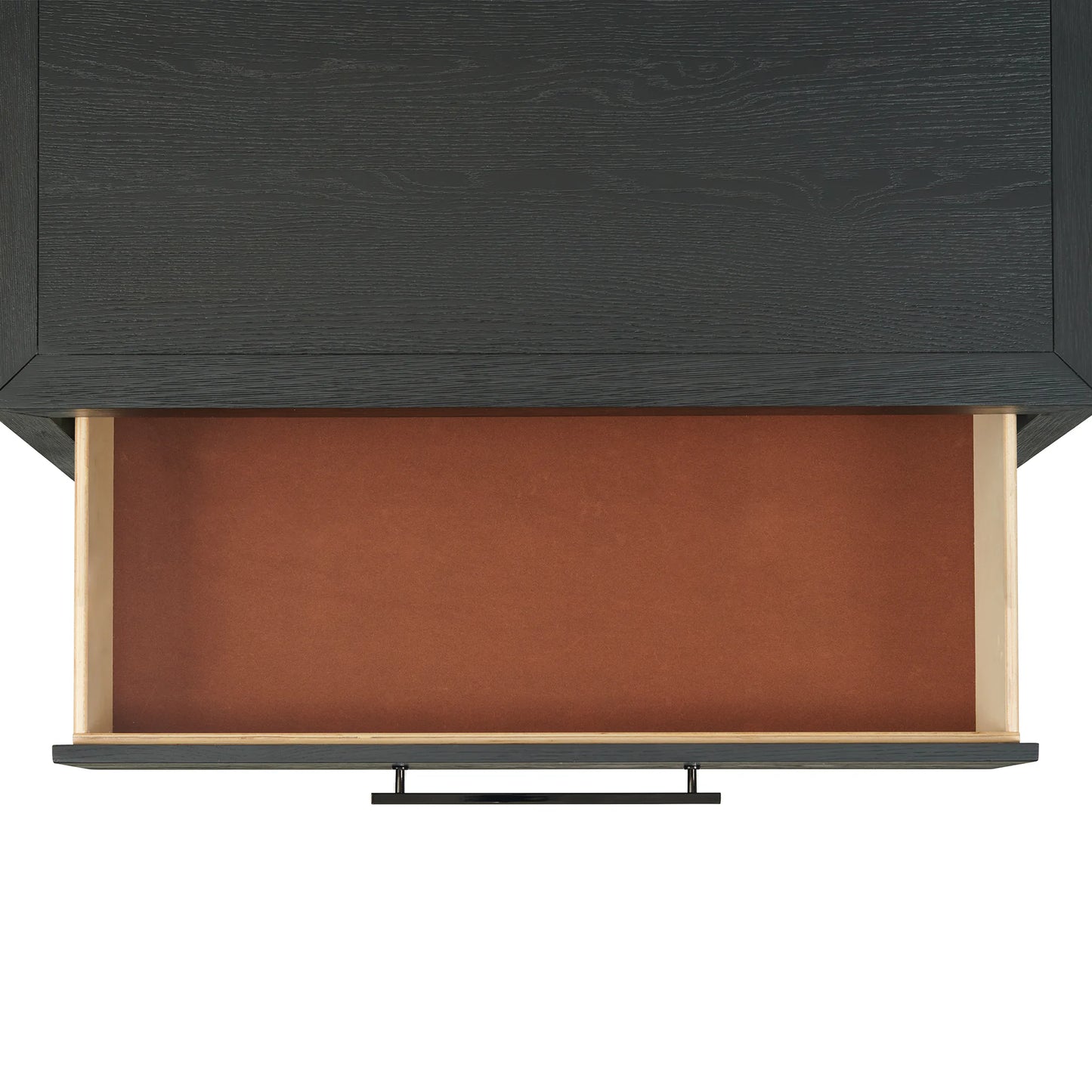 Versailles Contemporary - 3-Drawer Nightstand - Black