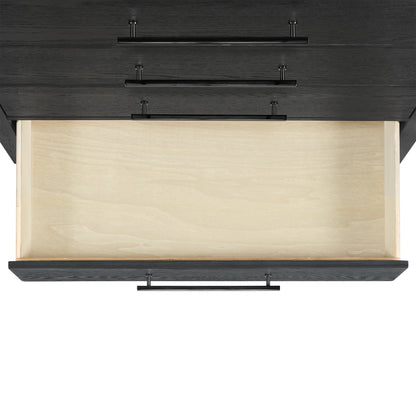 Versailles Contemporary - 3-Drawer Nightstand - Black