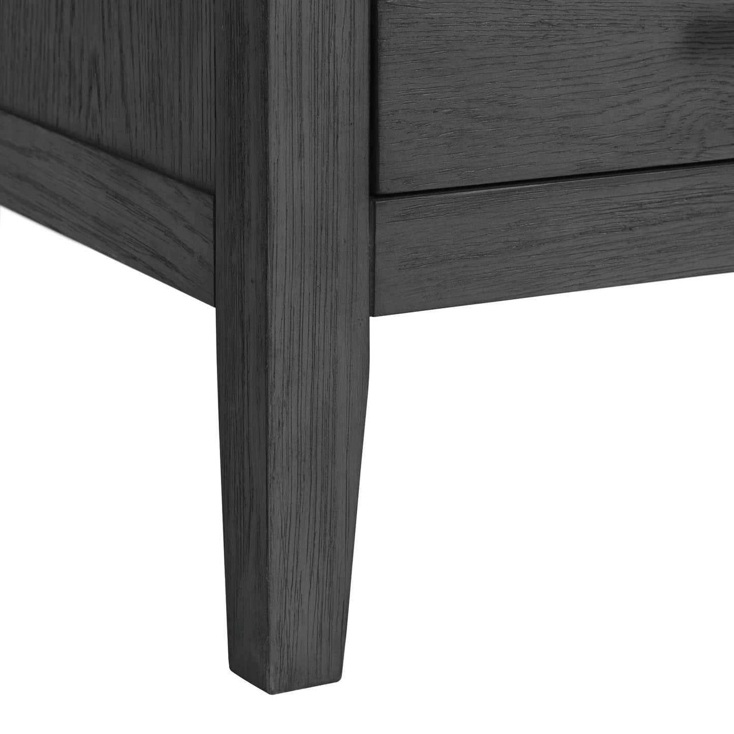 Versailles Contemporary - 3-Drawer Nightstand - Black