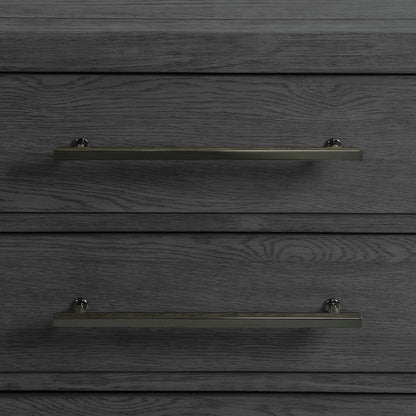 Versailles Contemporary - 3-Drawer Nightstand - Black