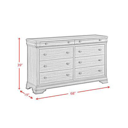 Phillipe - 8-Drawer Dresser - Cherry