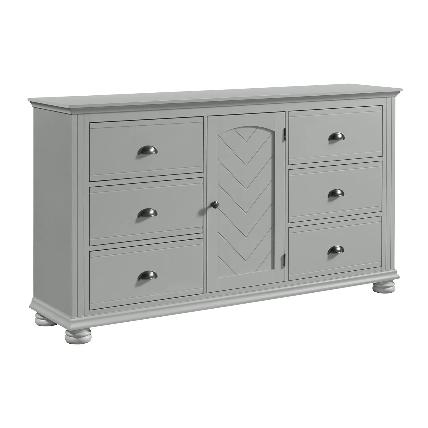 Kona - 6-Drawer Dresser - Gray