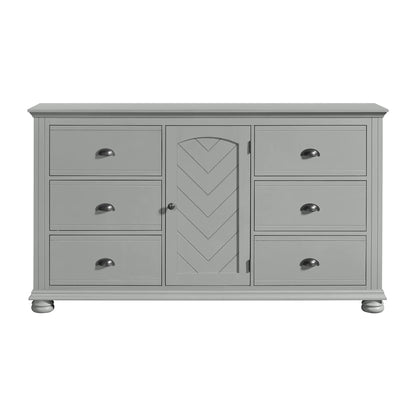 Kona - 6-Drawer Dresser - Gray