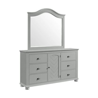 Kona - Dresser And Mirror Set - Gray