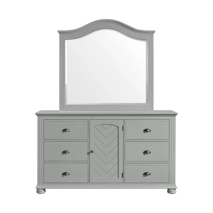 Kona - Dresser And Mirror Set - Gray