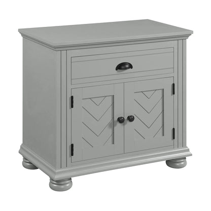 Kona - 1-Drawer Nightstand - Gray