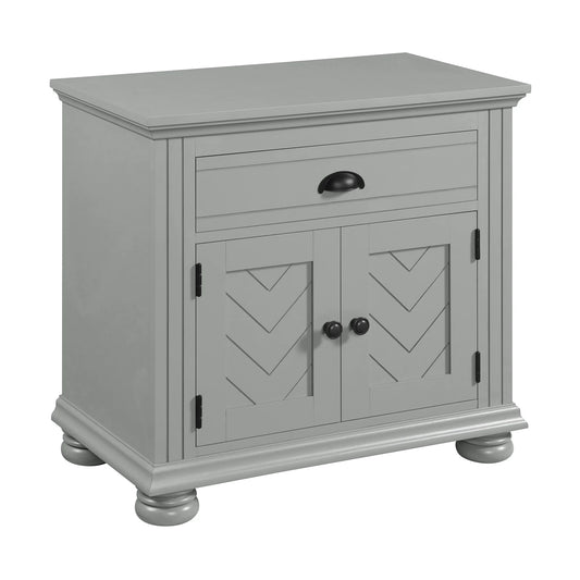 Kona - 1-Drawer Nightstand - Gray