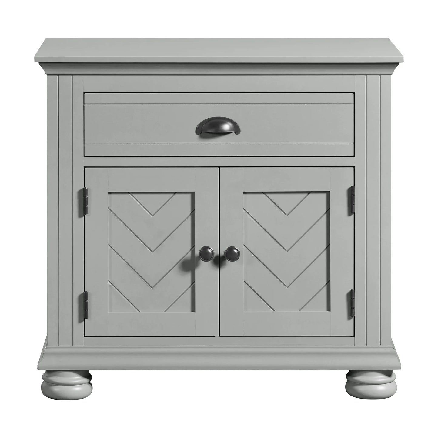 Kona - 1-Drawer Nightstand - Gray