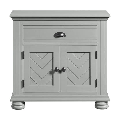 Kona - 1-Drawer Nightstand - Gray