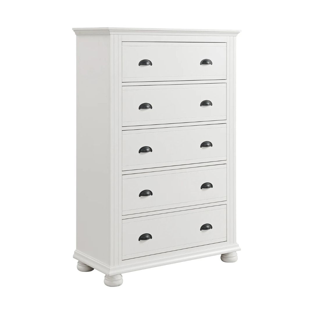 Kona - 5-Drawer Chest - White