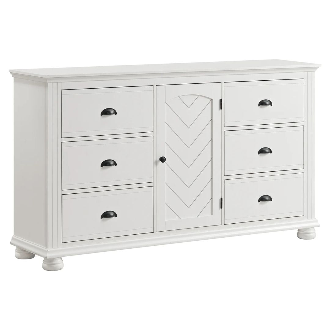 Kona - 6-Drawer Dresser - White