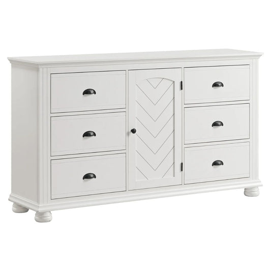 Kona - 6-Drawer Dresser - White