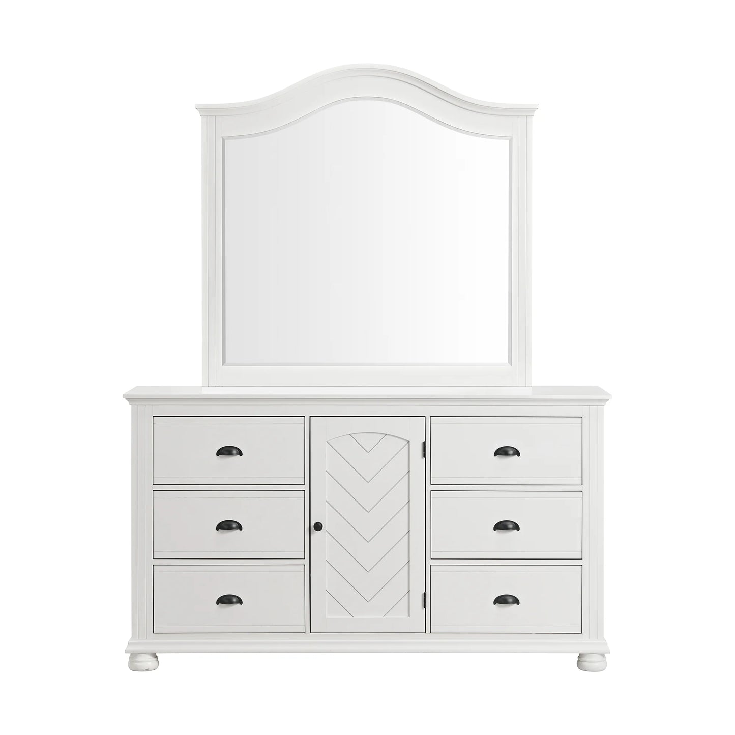 Kona - Dresser And Mirror Set - White