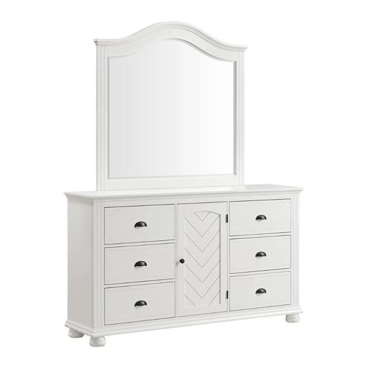 Kona - Dresser And Mirror Set - White