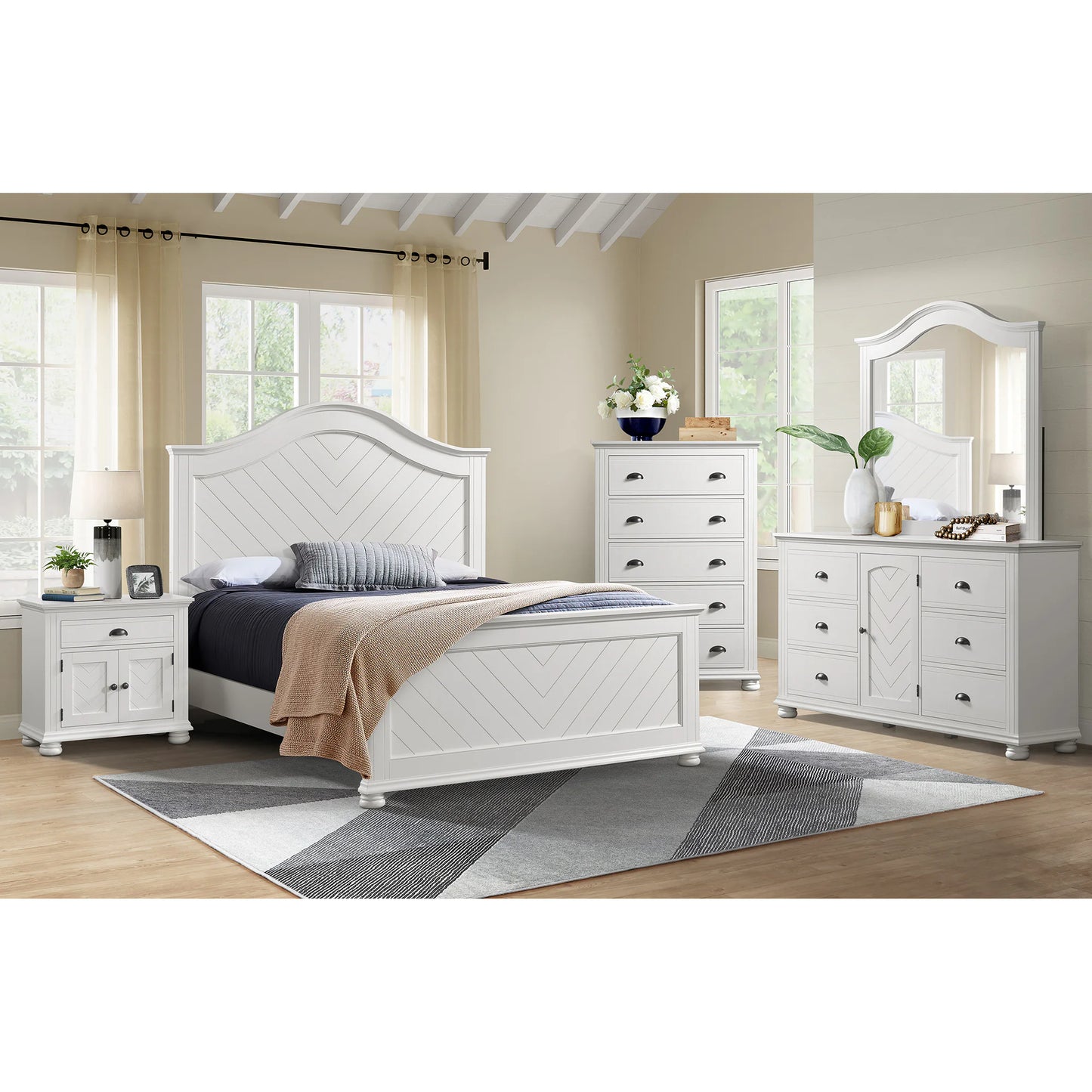 Kona - 1-Drawer Nightstand - White