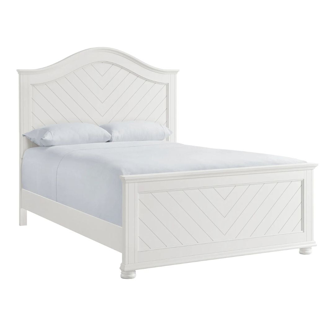 Kona - Queen Panel Bed - White