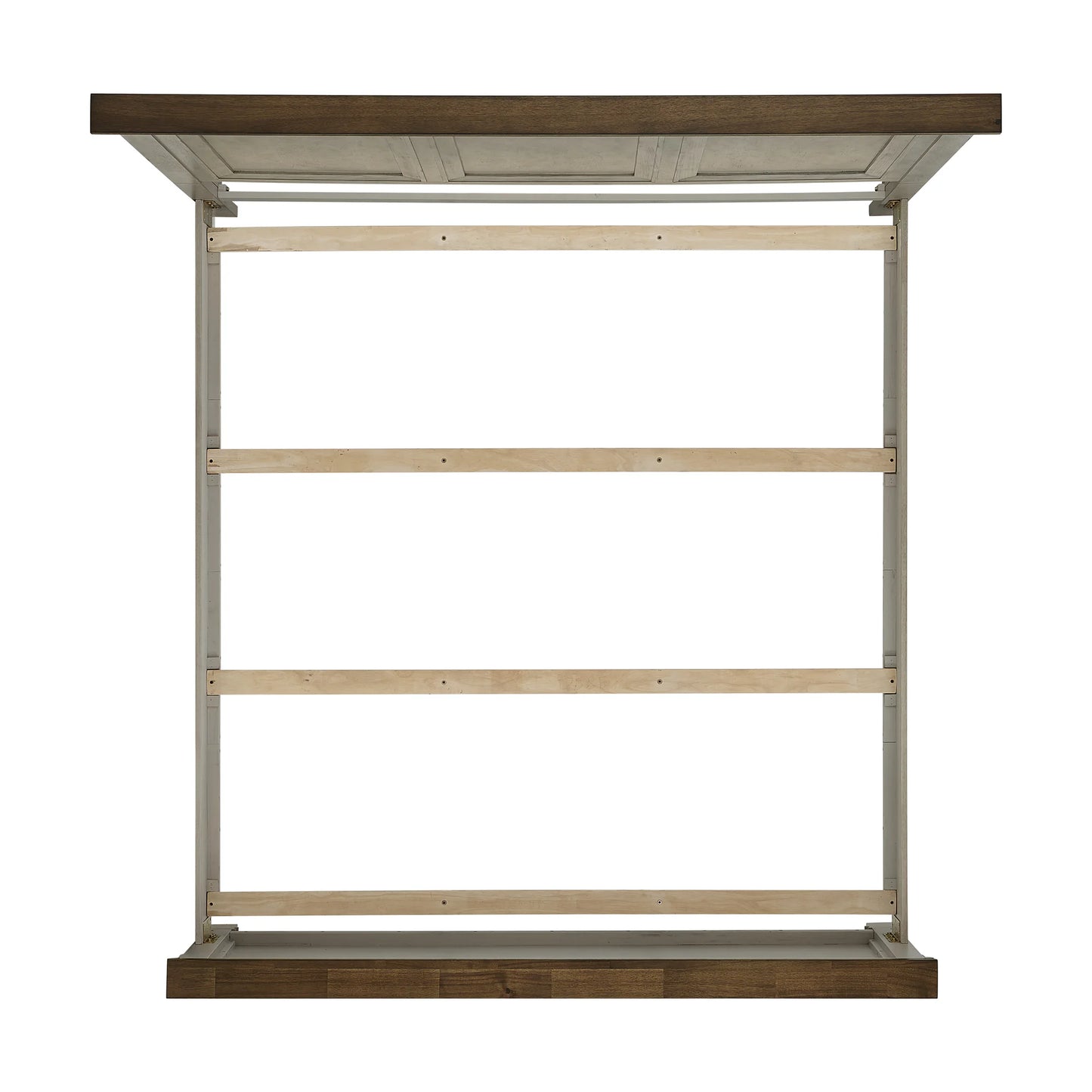 Farmington - King Panel Bed - Medium Brown / Washed Stone