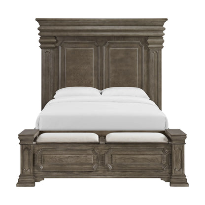 Kings Court - Queen Storage Bed - Gray