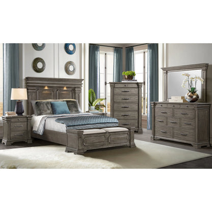 Kings Court - Queen Storage Bed - Gray
