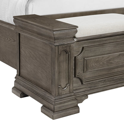 Kings Court - Queen Storage Bed - Gray