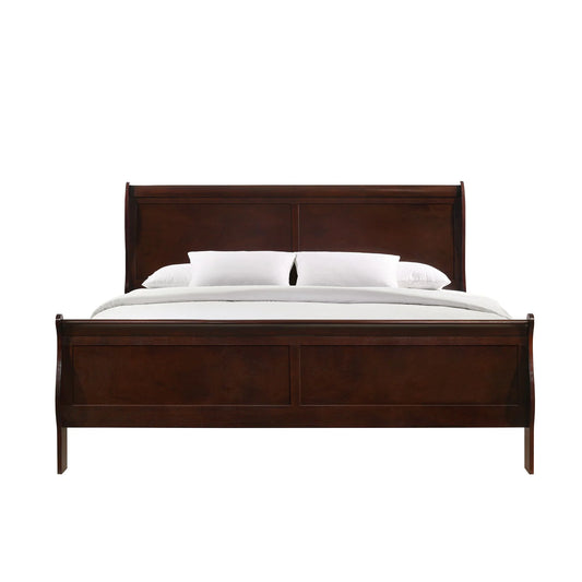 Louis Philippe - King Panel Bed - Cherry