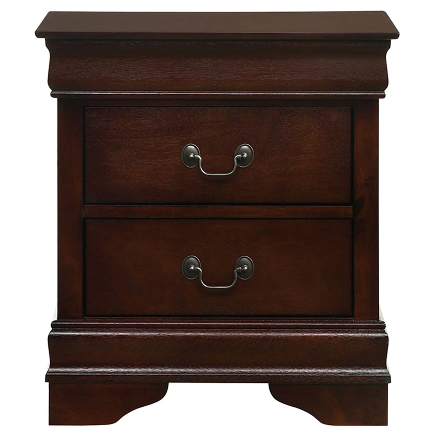 Louis Philippe - 2-Drawer Nightstand - Cherry