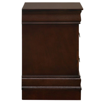 Louis Philippe - 2-Drawer Nightstand - Cherry