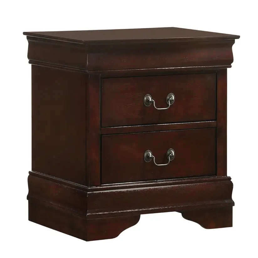 Louis Philippe - 2-Drawer Nightstand - Cherry