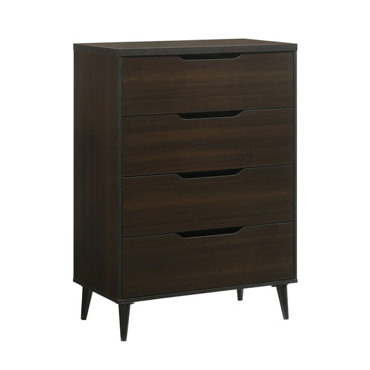 Ernesto - 4-Drawer Chest With Interlock (3A Packing) - Espresso
