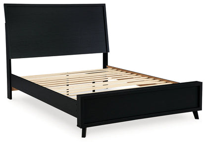 Danziar - Black - Full Panel Bed