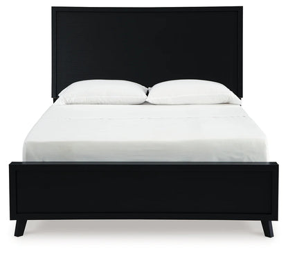 Danziar - Black - Full Panel Bed