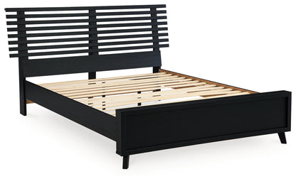 Danziar - Black - Full Slat Panel Bed