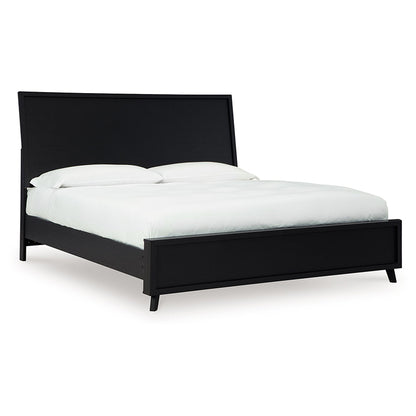 Danziar - Black - King Panel Bed