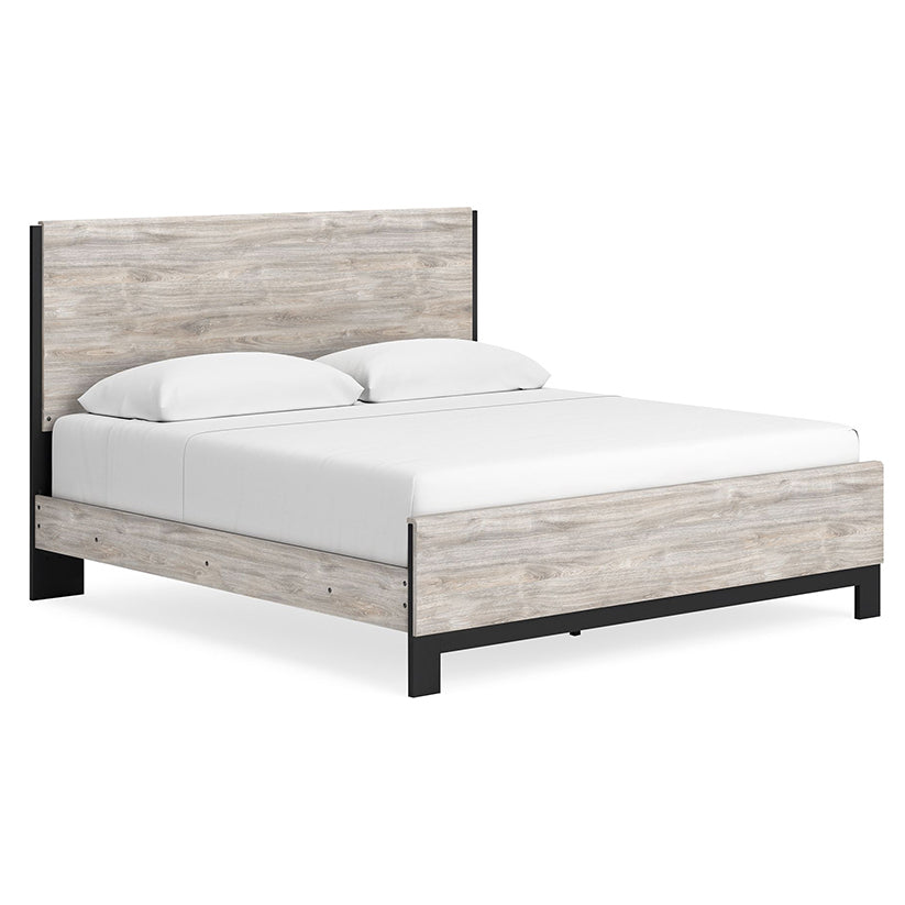 Vessalli - Gray - King Panel Bed