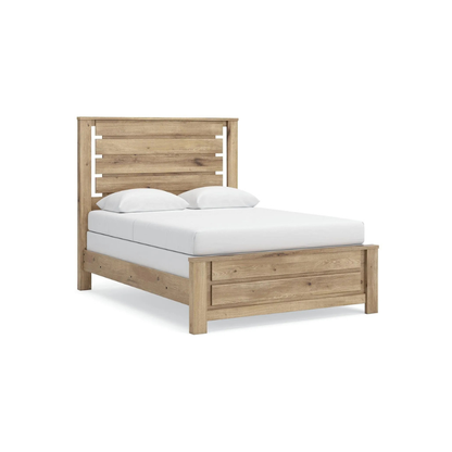 Brozmont - Queen Panel Bed - Tan